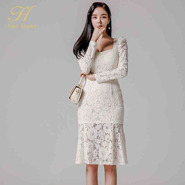 dresses spring 2021 elegant lace office mermaid women white high waist sheath es korean party vestidos, Black;gray
dresses spring 2021 elegant lace office mermaid women white high waist sheath es korean party vestidos, Black;gray