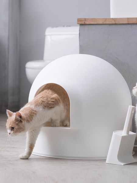 other cat supplies round large closed self cleaning litter box white training kitten shovel lettiera per gatti home pet products mm60msp
other cat supplies round large closed self cleaning litter box white training kitten shovel lettiera per gatti home pet products mm60msp