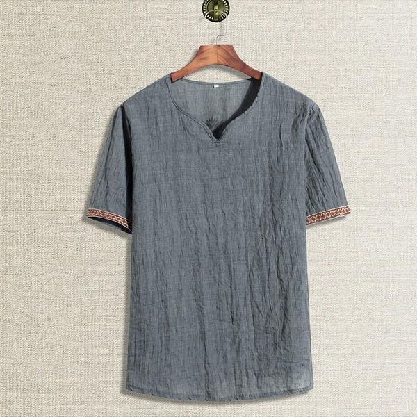 large size summer men shirt chinese style v-neck short sleeve male vintage cotton linen 3xl 4xl 5xl men's casual shirts, White;black
large size summer men shirt chinese style v-neck short sleeve male vintage cotton linen 3xl 4xl 5xl men's casual shirts, White;black