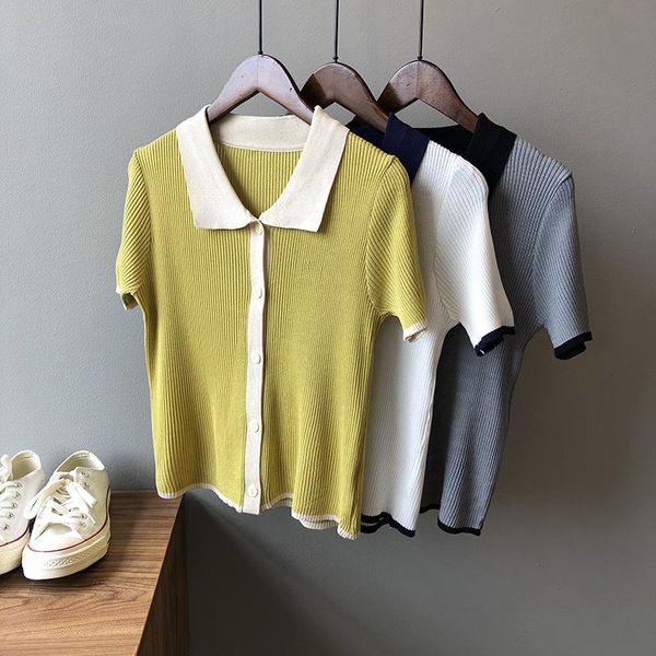 women's blouses & shirts hxjjp the korean version of summer 2021 slim-fitting color short-sleeved cardigan, White
women's blouses & shirts hxjjp the korean version of summer 2021 slim-fitting color short-sleeved cardigan, White