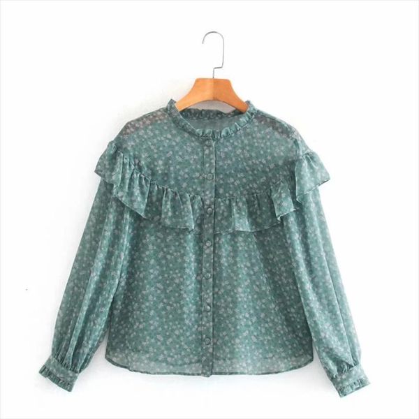 printed chiffon cascading ruffle casual womens shirt femme long sleeve translucent lady loose blusas s8117, White
printed chiffon cascading ruffle casual womens shirt femme long sleeve translucent lady loose blusas s8117, White