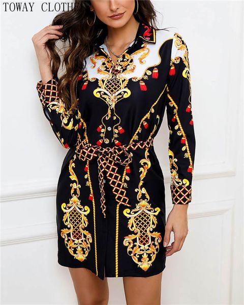 casual dresses baroque print mini shirt dress lady cocktail party wear cludwear vestidos, Black;gray
casual dresses baroque print mini shirt dress lady cocktail party wear cludwear vestidos, Black;gray
