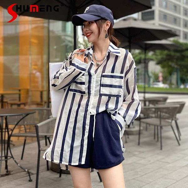 women's tracksuits 2021 summer ladies striped sun protection tencel shirt european loose slimming elegant shorts fashion two-piece sets, Gray
women's tracksuits 2021 summer ladies striped sun protection tencel shirt european loose slimming elegant shorts fashion two-piece sets, Gray