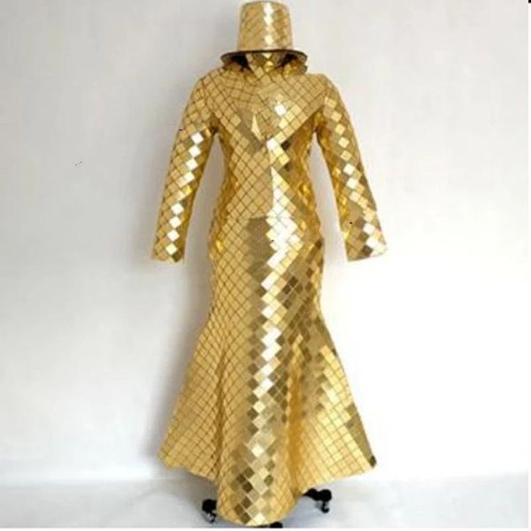 party decoration gold mirror face dress suit men women costume reflective bar show stage clothing future space wedding rave
party decoration gold mirror face dress suit men women costume reflective bar show stage clothing future space wedding rave