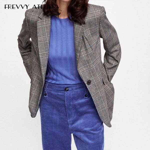 women's suits & blazers fashion women plaid blazer jacket single breasted simple lady high grade ol clothing from frevvy atelier, White;black
women's suits & blazers fashion women plaid blazer jacket single breasted simple lady high grade ol clothing from frevvy atelier, White;black