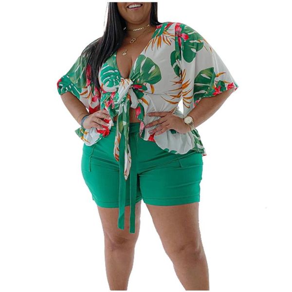 plus size tracksuits 2021 summer hawaii style two piece set clothing floral printed cropped crop and shorts sets for women l-5xl ruffle, Black
plus size tracksuits 2021 summer hawaii style two piece set clothing floral printed cropped crop and shorts sets for women l-5xl ruffle, Black