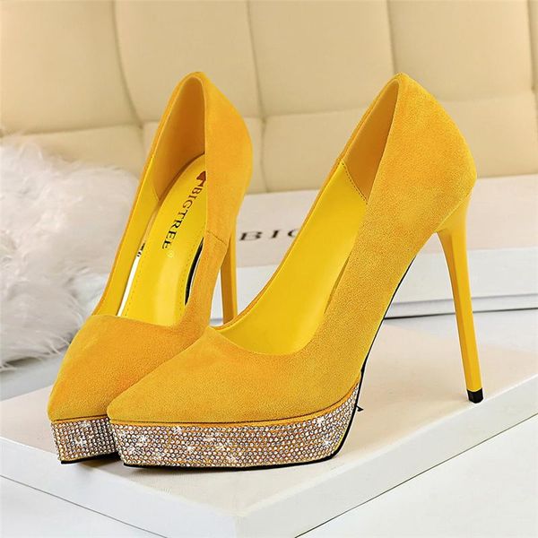 dress shoes 2021 luxury women glitter crystal 12cm thin high heels pumps designer yellow blue pink stripper extreme bridal, Black
dress shoes 2021 luxury women glitter crystal 12cm thin high heels pumps designer yellow blue pink stripper extreme bridal, Black