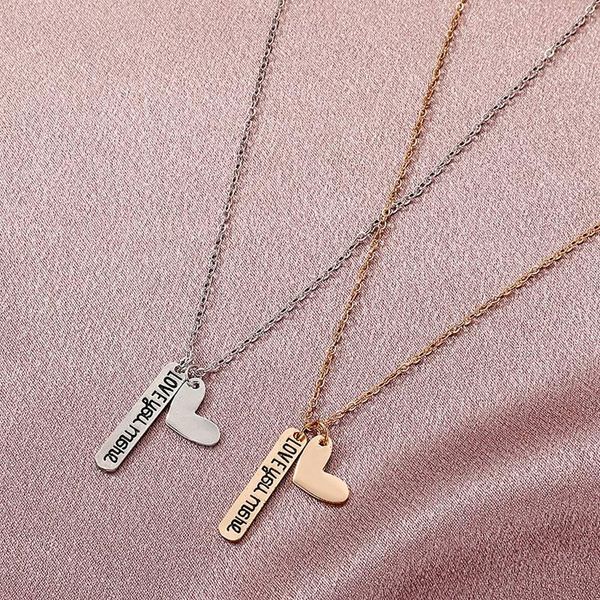pendant necklaces heart letter necklace love you chain women choke for feme collares del 2021, Silver
pendant necklaces heart letter necklace love you chain women choke for feme collares del 2021, Silver