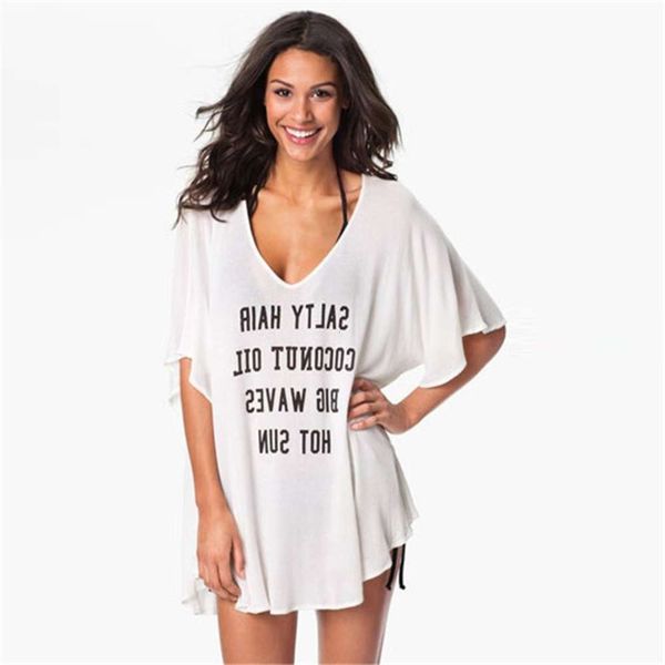 the bikini seaside holiday letter print skirt sunscreen beach clothes bikini swimsuit blouse women's coat, White;black
the bikini seaside holiday letter print skirt sunscreen beach clothes bikini swimsuit blouse women's coat, White;black