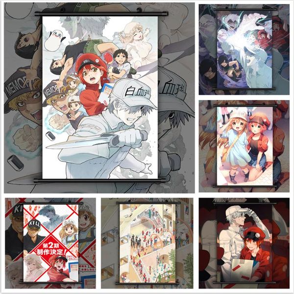 paintings cells at work erythrocite neutrophil platelet anime manga hd print wall poster scroll
paintings cells at work erythrocite neutrophil platelet anime manga hd print wall poster scroll