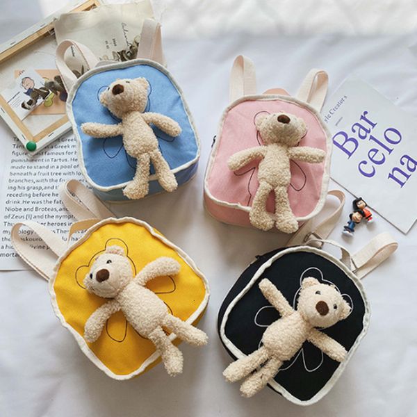 children's canvas backpack new korean backpack cute cartoon bear doll kindergarten schoolbag
children's canvas backpack new korean backpack cute cartoon bear doll kindergarten schoolbag