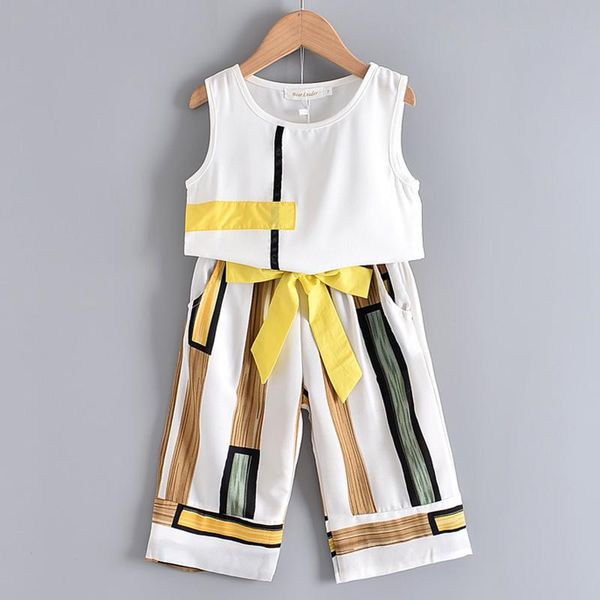 clothing sets keelorn girls clothes 2021 summer kids suit sleeveless t-shirt+bowtie pants 2pcs outfits casual children 3-7y, White
clothing sets keelorn girls clothes 2021 summer kids suit sleeveless t-shirt+bowtie pants 2pcs outfits casual children 3-7y, White