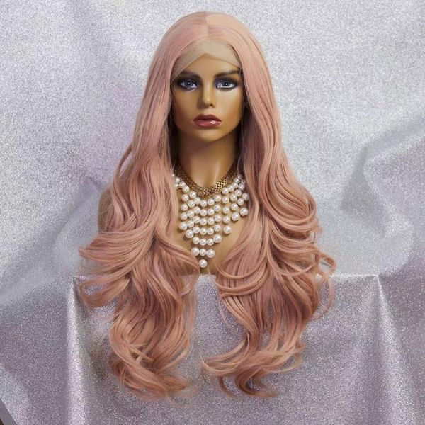 synthetic wigs 26inch 180%density bright pink long water wave lace front for women with baby hair daily wear glueless fiber, Black
synthetic wigs 26inch 180%density bright pink long water wave lace front for women with baby hair daily wear glueless fiber, Black