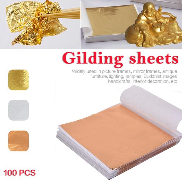 100pcs 14x14cm art craft design paper imitation gold silver leaf leaves sheets foil gilding diy crafts party decorations other arts and
100pcs 14x14cm art craft design paper imitation gold silver leaf leaves sheets foil gilding diy crafts party decorations other arts and