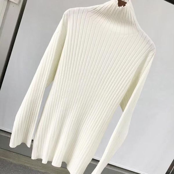 women sweater 2021 early spring turtleneck wool blend women's sweaters, White;black 
women sweater 2021 early spring turtleneck wool blend women's sweaters, White;black