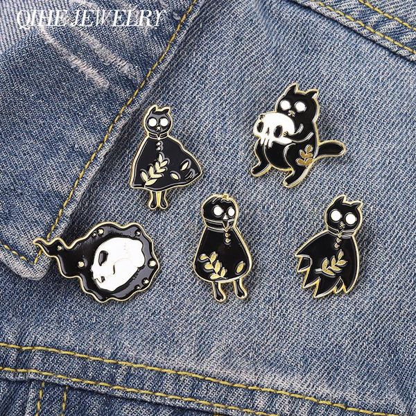 pins, brooches black halloween cat enamel pin cartoon dark punk metal badges for backpack hat bags women men accessories, Gray
pins, brooches black halloween cat enamel pin cartoon dark punk metal badges for backpack hat bags women men accessories, Gray