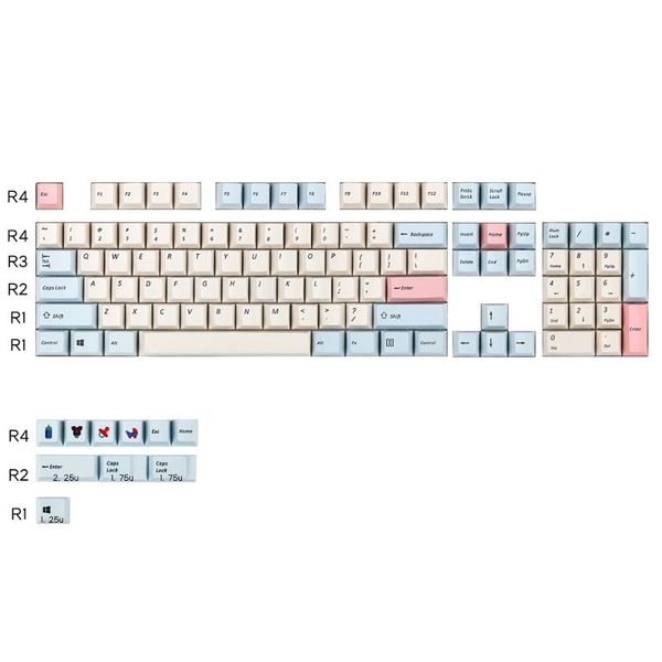 keyboards light blue milk white color keycaps for cherry mx switch mechanical keyboard profile 104 sublimation thicken pbt key caps
keyboards light blue milk white color keycaps for cherry mx switch mechanical keyboard profile 104 sublimation thicken pbt key caps