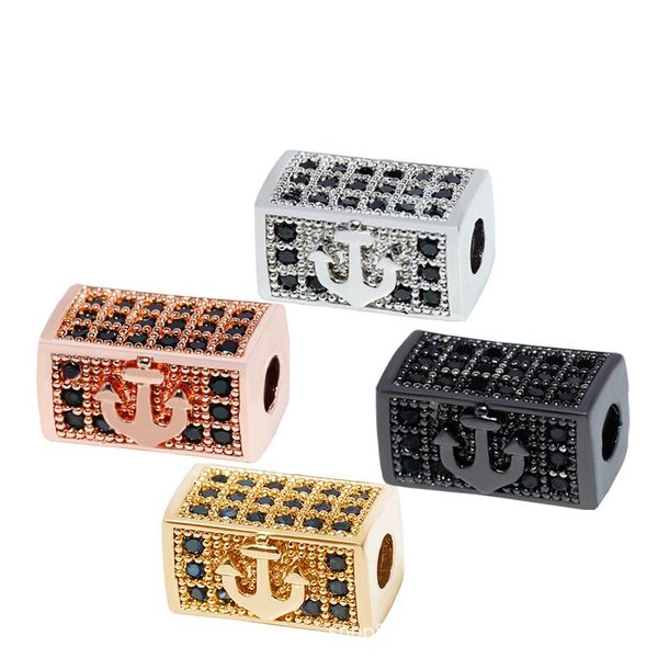 micro pave jewelry accessories square copper anchor charm for bracelet making, Bronze;silver
micro pave jewelry accessories square copper anchor charm for bracelet making, Bronze;silver