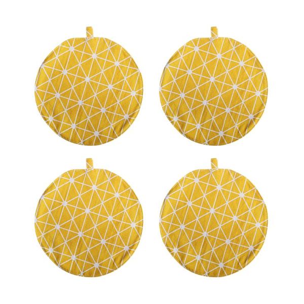mats & pads 4pcs pot holder home geometric pattern soft heat resistant washable with hanging loop kitchen tool round restaurant protective
mats & pads 4pcs pot holder home geometric pattern soft heat resistant washable with hanging loop kitchen tool round restaurant protective