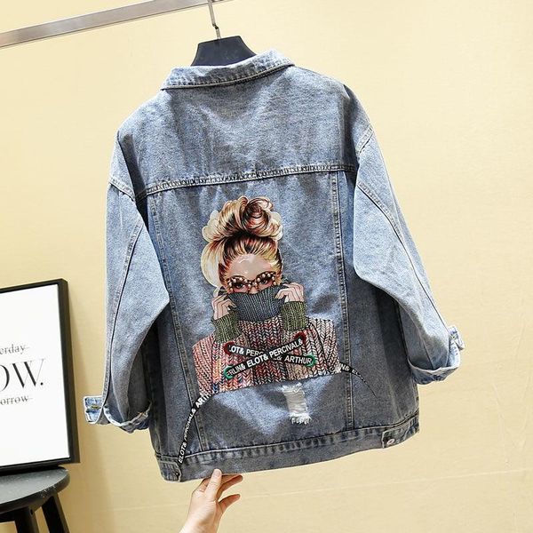 women's jackets fad jeans and coats for women denim jacket turn-down collar casual ladies outwear casaco feminino e16, Black;brown
women's jackets fad jeans and coats for women denim jacket turn-down collar casual ladies outwear casaco feminino e16, Black;brown