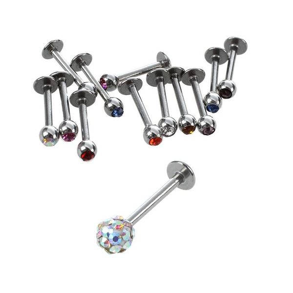 other 12pcs crystal steel lip piercing colors blend & 1pcs fancy stud monroe tragus bar ball labret, Slivery;golden
other 12pcs crystal steel lip piercing colors blend & 1pcs fancy stud monroe tragus bar ball labret, Slivery;golden