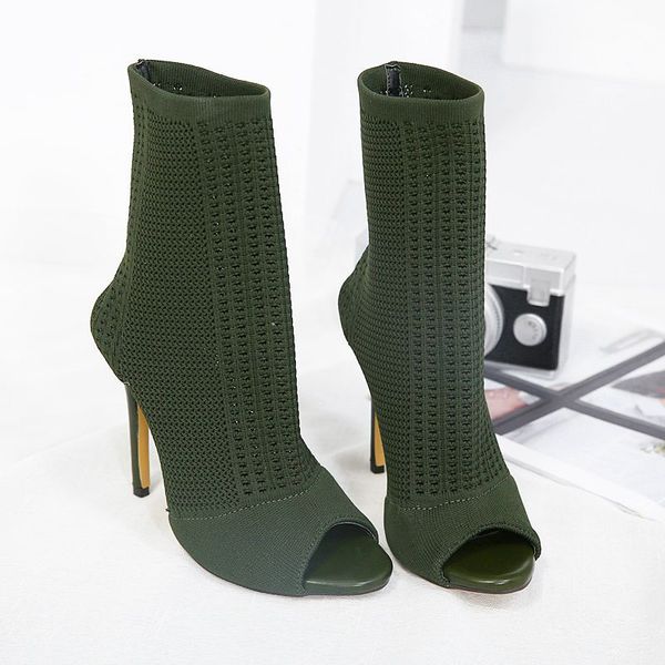 2021 heels boots womens sandal boots autumn open toe knitted hollow stiletto heels 40 1, Black
2021 heels boots womens sandal boots autumn open toe knitted hollow stiletto heels 40 1, Black