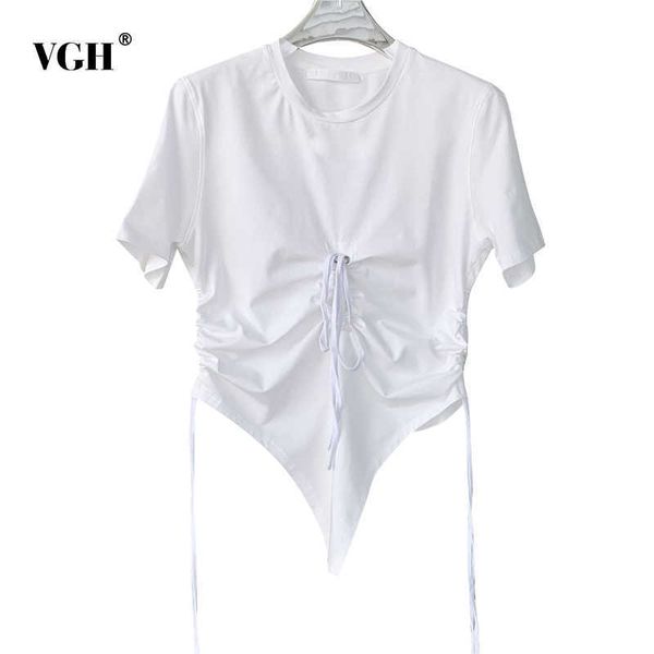 slim drawstring t shirt for women o neck short sleeve black lace up irregular hem casual shirts female fashion summer ide 210531, White
slim drawstring t shirt for women o neck short sleeve black lace up irregular hem casual shirts female fashion summer ide 210531, White