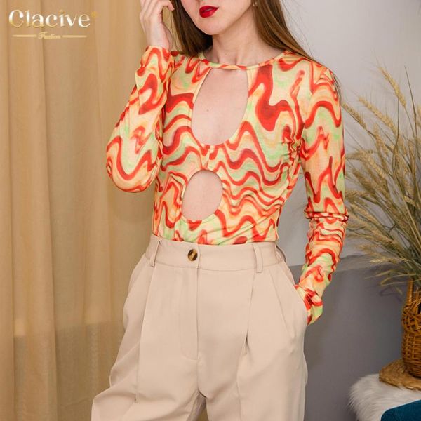 clacive elegant stripe long sleeve print ladies tshirt bodycon o neck women casual hollow out gothic female y2k women's t-shirt, White
clacive elegant stripe long sleeve print ladies tshirt bodycon o neck women casual hollow out gothic female y2k women's t-shirt, White