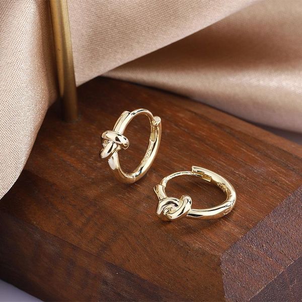 hoop & huggie zhouyang earrings for women 2021 cute little knot gold color simple copper earing ear accessories retro jewelry gift kce022, Golden;silver
hoop & huggie zhouyang earrings for women 2021 cute little knot gold color simple copper earing ear accessories retro jewelry gift kce022, Golden;silver