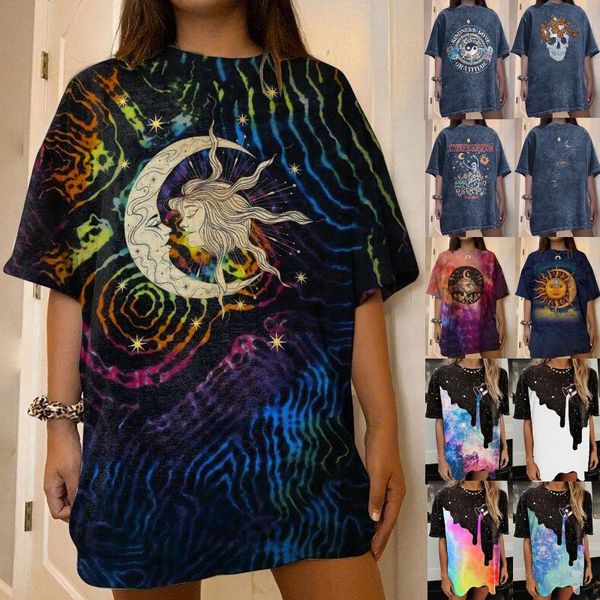 tie dye t-shirt woman vintage 90s sun moon face letter print short sleeve graphic oversize loose harajuku female tee street women's, White
tie dye t-shirt woman vintage 90s sun moon face letter print short sleeve graphic oversize loose harajuku female tee street women's, White