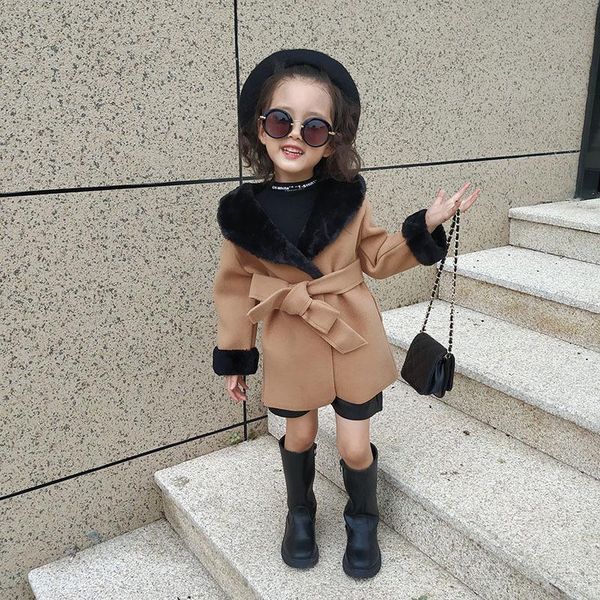 jackets winter warm girls woolen coat baby blends kids outwear children fashion clothes fake fur velvet collar cuff lacing 2 to 6yrs, Blue;gray
jackets winter warm girls woolen coat baby blends kids outwear children fashion clothes fake fur velvet collar cuff lacing 2 to 6yrs, Blue;gray