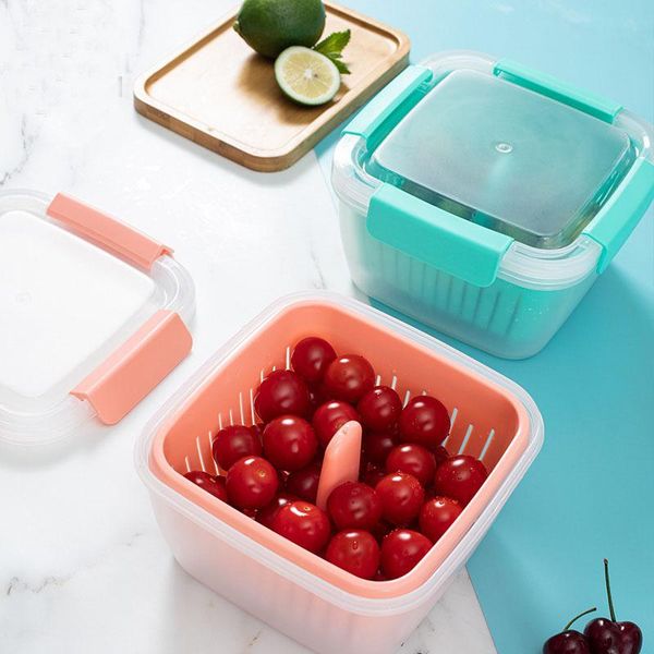 japanese-style pp double drain fresh-keeping refrigerator storage box sealed green onion ginger garlic fruit baskets
japanese-style pp double drain fresh-keeping refrigerator storage box sealed green onion ginger garlic fruit baskets