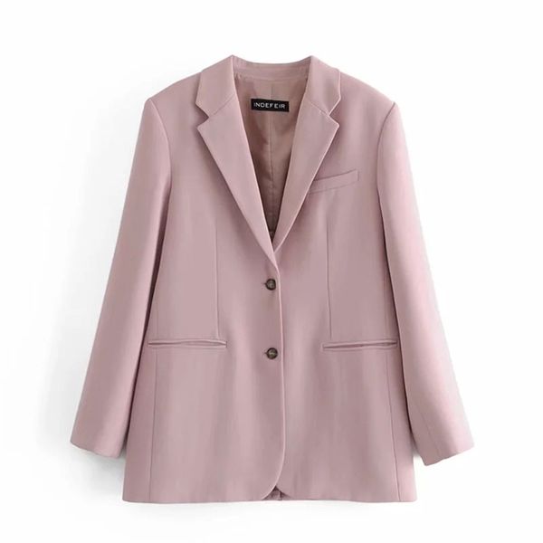 vintage elegant women pink jacket fashion female work suit turn-down collar single-breasted coat chic casual casaco 210531, White;black
vintage elegant women pink jacket fashion female work suit turn-down collar single-breasted coat chic casual casaco 210531, White;black