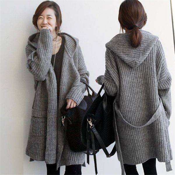 women's knits & tees long cardigan of fashion female casual autumn knitting sweater big jacket with pockets rg0c, White
women's knits & tees long cardigan of fashion female casual autumn knitting sweater big jacket with pockets rg0c, White