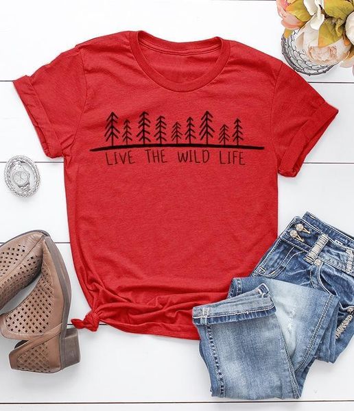 women's t-shirt aesthetic vintage grunge graphic women casual forest funny camisetas tshirt tee live the wild life, White
women's t-shirt aesthetic vintage grunge graphic women casual forest funny camisetas tshirt tee live the wild life, White