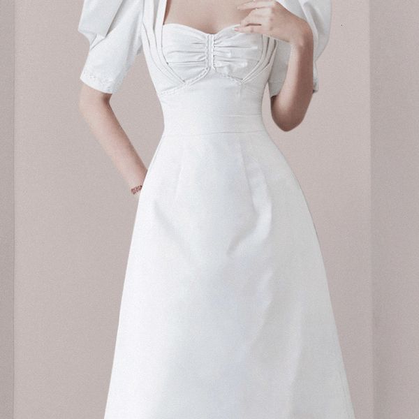 casual dresses 2021 new fashion elegant white puff sleeves party dress women summer vintage square collar slim princess long vesti, Black;gray
casual dresses 2021 new fashion elegant white puff sleeves party dress women summer vintage square collar slim princess long vesti, Black;gray