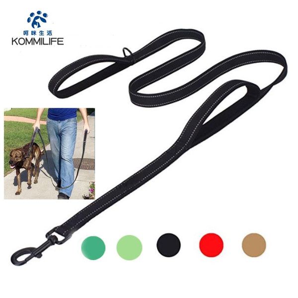 dog collars & leashes kommilife reflective leash double handle pet for dogs soft padded nylon lead 150-180cm trainning rope
dog collars & leashes kommilife reflective leash double handle pet for dogs soft padded nylon lead 150-180cm trainning rope