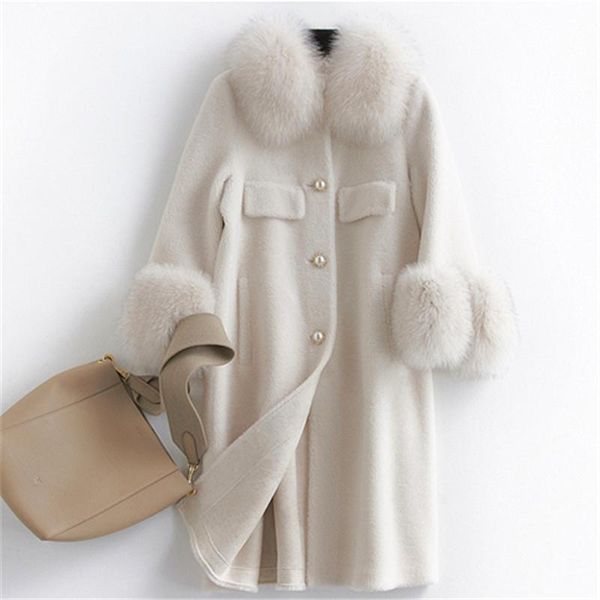 women's jackets real fur coat sheep shearing long winter women clothes 2021 wool jacket collar, Black;brown
women's jackets real fur coat sheep shearing long winter women clothes 2021 wool jacket collar, Black;brown