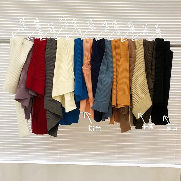 scarves line girlfriend knitted shoulder female shawl solid color outside air-conditioned office shawl., Blue;gray
scarves line girlfriend knitted shoulder female shawl solid color outside air-conditioned office shawl., Blue;gray