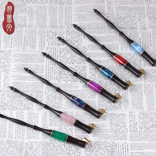 fountain pens english calligraphy dip pen eser red wood resin splicing round body italy spencer point
fountain pens english calligraphy dip pen eser red wood resin splicing round body italy spencer point