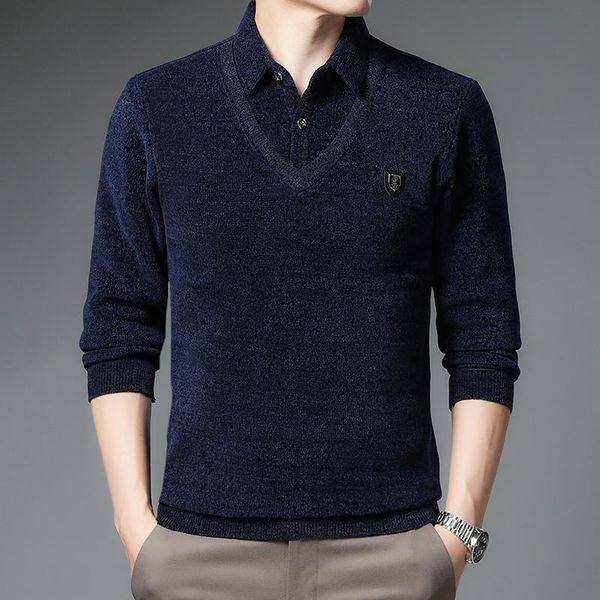 men's sweaters fake two fashion winter vintage men thick warm korean knitted pullover long sleeve casual clothing y393, White;black
men's sweaters fake two fashion winter vintage men thick warm korean knitted pullover long sleeve casual clothing y393, White;black