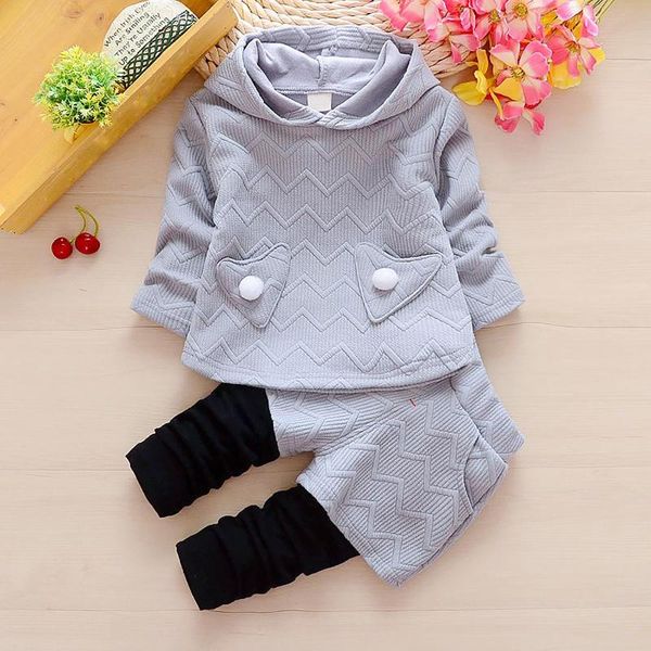 baby girl outfit autumn winter set born toddler girls long sleeve pocket hodded pullover +splicing pants korean clothes clothing sets, White 
baby girl outfit autumn winter set born toddler girls long sleeve pocket hodded pullover +splicing pants korean clothes clothing sets, White