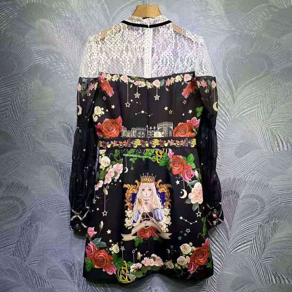 dress seqinyy ed vintage printing flowers girl summer fashion female runway casual white ribbon, Black;gray
dress seqinyy ed vintage printing flowers girl summer fashion female runway casual white ribbon, Black;gray