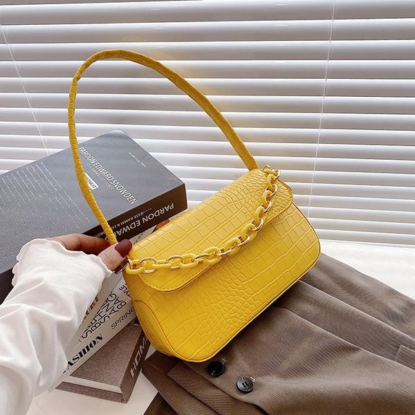 western style underarm women's bag simple crocodile pattern fashion retro shoulder small square chain handbag bags
western style underarm women's bag simple crocodile pattern fashion retro shoulder small square chain handbag bags