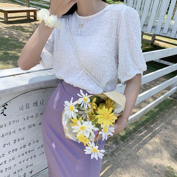 women's blouses & shirts summer women short sleeve chiffon blouse 02167#, White
women's blouses & shirts summer women short sleeve chiffon blouse 02167#, White
