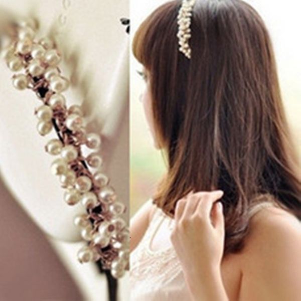 new hair accessories sweet and lovely set pearl headband fashion versatile hair accessories headband, Silver
new hair accessories sweet and lovely set pearl headband fashion versatile hair accessories headband, Silver