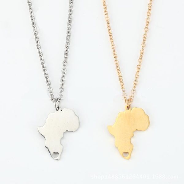 africa map pendant necklace love heart geography geometry gold color stainless steel women charm jewelry drop necklaces, Silver
africa map pendant necklace love heart geography geometry gold color stainless steel women charm jewelry drop necklaces, Silver