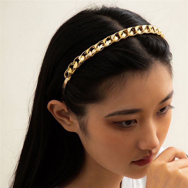 simple gold twist chain headbands fashion hollow alloy hair bands for women wash scrunchies jewelry accessories wholesale, Silver
simple gold twist chain headbands fashion hollow alloy hair bands for women wash scrunchies jewelry accessories wholesale, Silver