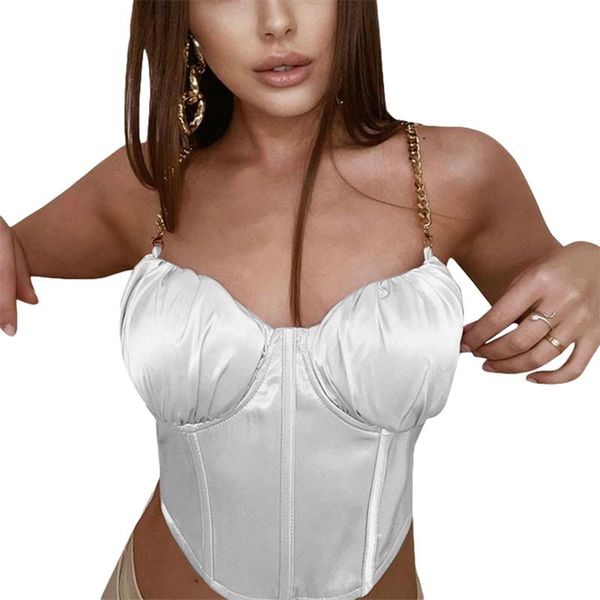 women's tanks & camis chains strap vest tube women 2021 summer solid color v-neck sleeveless cropped ladies casual basic camisole, White
women's tanks & camis chains strap vest tube women 2021 summer solid color v-neck sleeveless cropped ladies casual basic camisole, White