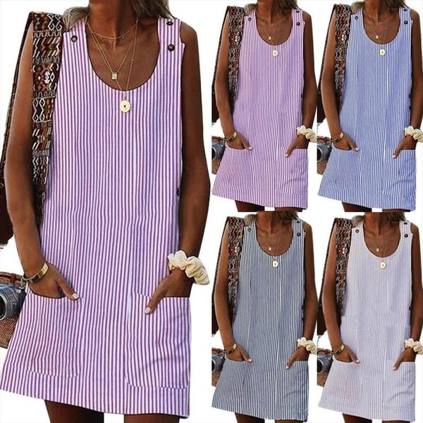 5xl mini summer womens dress plus size striped loose sleeveless with pockets ladies holiday party sundress, Black;gray
5xl mini summer womens dress plus size striped loose sleeveless with pockets ladies holiday party sundress, Black;gray